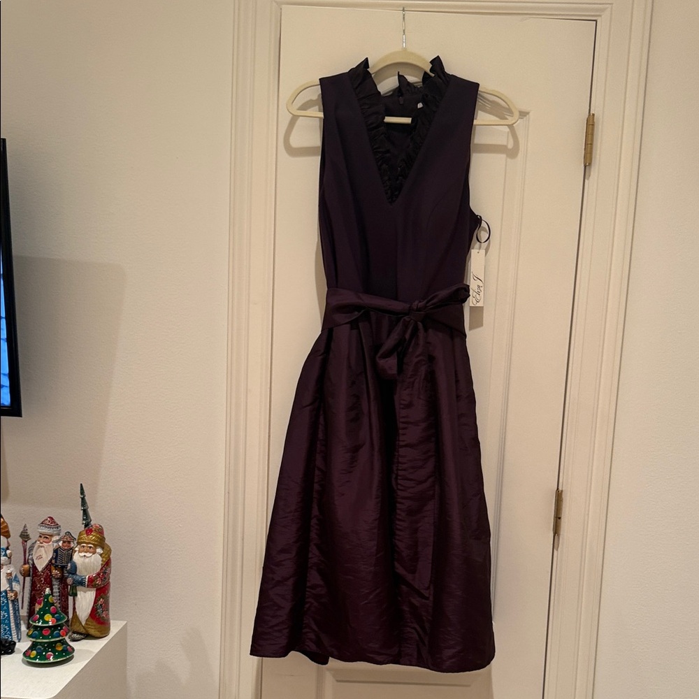 Stunning Elegant Purple Sleeveless Dress